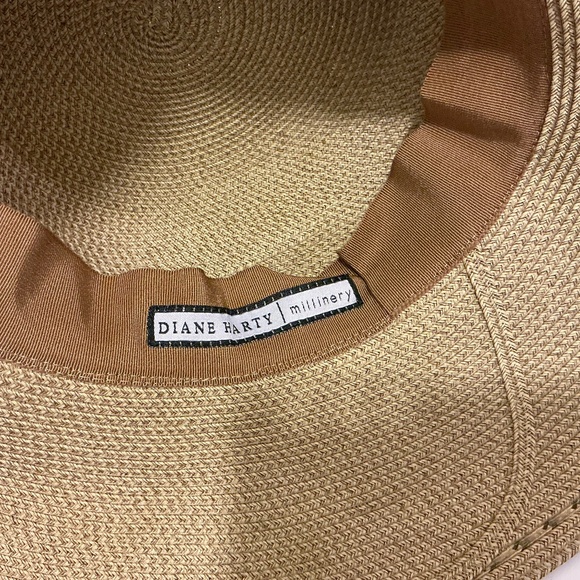 Diane Harty Millinery Handmade Straw Hat One Of A Kind Timeless Boho Hat EUC main image 7